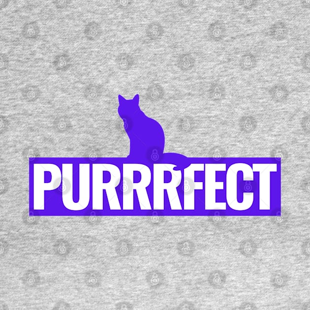 CAT LOVE LOGO PURRRFECT PURPLE by Upper East Side